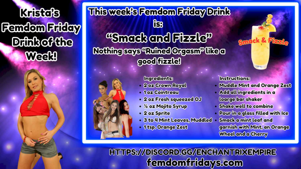 Krista's Drink of the Week FemDom Fridays FFDrink_6-20-25 (1)