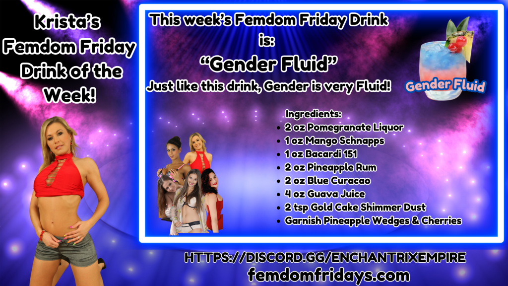 Krista's Drink of the Week FemDom Fridays 1800 601 6975 FFDrink_7-11-25 (1)