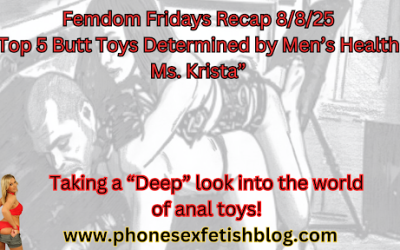 Ms Krista Recommends the BEST Anal Toys
